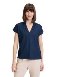 BETTY & CO Koszulka w kolorze granatowym rozmiar: XL. Niebieskie bluzki damskie Betty & Co, xl, bez wzorów, bez kołnierzyka, bez ramiączek. Za 70.41 zł.