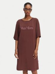 Max Mara Beachwear Sukienka codzienna 2616621049650 Brązowy Regular Fit. Brązowe sukienki damskie Max Mara Beachwear, bez wzorów, z wiskozy, bez ramiączek. Za 1,119.00 zł.