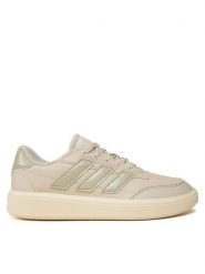 Adidas Sneakersy Courtblock IF6553 Beżowy. Brązowe obuwie sportowe damskie Adidas, ze skóry, bez zapięcia. Za 199.99 zł.