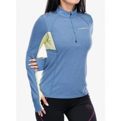 Bluza biegowa damska La Sportiva Swift Long Sleev. Niebieskie bluzy damskie La Sportiva, l, bez wzorów, bez kaptura. Za 345.99 zł.