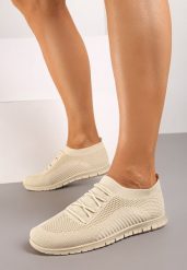 Beżowe Buty Sportowe Castanthei. Brązowe obuwie sportowe casual damskie Born2be. Za 24.99 zł.