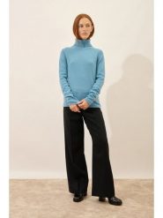 Just Cashmere Kaszmirowy sweter "June" w kolorze błękitnym rozmiar: M. Niebieskie golfy damskie Just Cashmere, m, z kaszmiru, bez kołnierzyka. Za 478.62 zł.