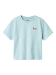 NAME IT T-Shirt Fredery 13238143 Błękitny Regular Fit. Niebieskie t-shirty i koszulki chłopięce Name it, bez wzorów, z bawełny, bez kołnierzyka, bez ramiączek. Za 39.99 zł.