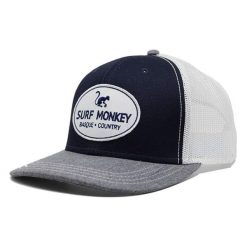 Czapka Trucker - 6 Paneli / Dorośli / Jeden Rozmiar (Granatowy). Niebieskie czapki damskie SURF MONKEY, z aplikacjami, z bawełny. Za 159.95 zł.