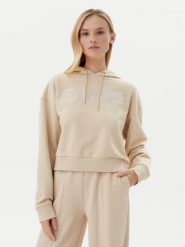 Guess Bluza V5GQ09 KCRP0 Beżowy Relaxed Fit. Brązowe bluzy damskie Guess, m, z aplikacjami, z bawełny, bez kaptura. Za 279.99 zł.