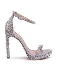 Steve Madden Sandały Milano-R SM11000897-02003-998 Srebrny. Szare sandały damskie Steve Madden, bez wzorów, z tworzywa sztucznego, bez obcasa, na szpilce, bez zapięcia. Za 319.99 zł.