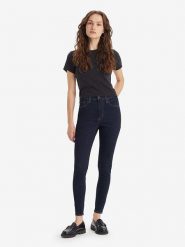 Levi's Dżinsy "720" - Super Skinny fit - w kolorze granatowym rozmiar: W25/30. Niebieskie jeansy damskie Levi's, z podwyższonym stanem. Za 136.13 zł.