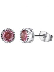 Park Avenue Kolczyki-wkrętki z kryształami Swarovski rozmiar: onesize. Różowe kolczyki damskie Park Avenue, z kryształem, z mosiądzu. Za 52.67 zł.