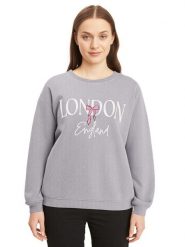 Miss goodlife Bluza "London" w kolorze szarym rozmiar: M. Szare bluzy damskie miss goodlife, m, bez wzorów, z bawełny, bez kaptura. Za 173.99 zł.