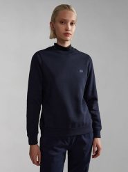 Napapijri Bluza "Nina" w kolorze granatowym rozmiar: S. Niebieskie bluzy damskie Napapijri, s, bez wzorów, z bawełny, bez kaptura. Za 109.78 zł.