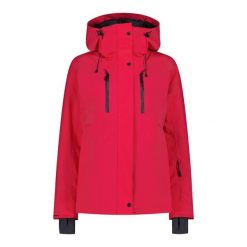 Kurtka narciarska damska CMP 34W3926. Czarne kurtki sportowe damskie CMP, na zimę, bez wzorów, bez kaptura. Za 559.99 zł.