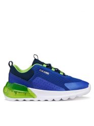 Geox Sneakersy J Activart Illuminus J45LYA 0149J C4165 D Granatowy. Niebieskie buty sportowe chłopięce Geox, z materiału, bez zapięcia. Za 319.99 zł.
