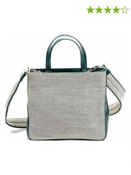 PRADA Torebka w kolorze beżowo-zielonym - 22 x 20 x 7 cm rozmiar: onesize. Brązowe torebki klasyczne damskie Prada, z materiału, przez ramię, bez dodatków. Za 1,186.03 zł.