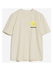 Armedangels Koszulka "Tarjaa Smile" w kolorze beżowym rozmiar: L. Brązowe koszulki damskie ARMEDANGELS, l, bez wzorów, z bawełny, bez kołnierzyka, bez ramiączek. Za 100.04 zł.