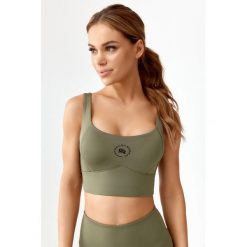 Stanik top sportowy treningowy szybkoschnący Rough Radical Sports Bra Hamptons. Zielone biustonosze sportowe damskie ROUGH RADICAL, bez wzorów. W wyprzedaży za 110.41 zł.
