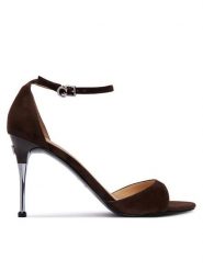 Guess Szpilki FLTSEE SUE03 Brązowy. Brązowe szpilki damskie Guess, z aplikacjami, ze skóry, bez obcasa, na szpilce, bez zapięcia. Za 674.99 zł.
