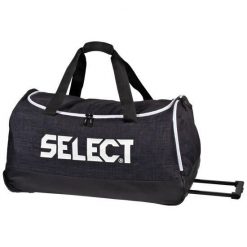 Torba piłkarska podróżna z kółkami Select LAZIO 105 L. Czarne torby podróżne SELECT SPORT, bez wzorów, z materiału. Za 360.90 zł.