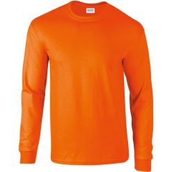 Koszulka z długim rękawem ultra bawełniana Gildan. Brązowe koszulki damskie GILDAN, bez wzorów, z bawełny, bez kołnierzyka, bez ramiączek. Za 146.00 zł.