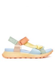 Hispanitas Sandały CHV253896 Kolorowy. Sandały damskie Hispanitas, bez wzorów, ze skóry, bez obcasa, na płaskiej podeszwie, bez zapięcia. Za 419.99 zł.