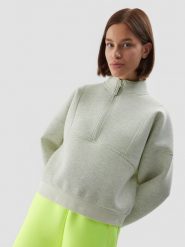 4F Bluza dresowa nierozpinana bez kaptura damska L. Szare bluzy damskie 4F, l, bez wzorów, z dresówki, bez kaptura. W wyprzedaży za 49.99 zł.