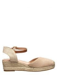 Sixth Sens Espadryle w kolorze beżowym rozmiar: 41. Brązowe espadryle damskie Sixth Sens, bez wzorów, z materiału, bez obcasa, na koturnie. Za 109.78 zł.