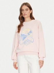 Guess Bluza W5GQ16 K68I4 Różowy Regular Fit. Czerwone bluzy damskie Guess, m, z aplikacjami, z bawełny, bez kaptura. Za 199.99 zł.