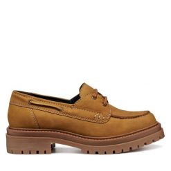 Mokasyny Geox. Żółte mokasyny damskie Geox, bez obcasa. Za 379.99 zł.