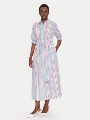 Luisa Spagnoli Sukienka koszulowa Piastrella 542094 Kolorowy Regular Fit. Sukienki damskie Luisa Spagnoli, bez wzorów, z bawełny, bez ramiączek. Za 1,229.00 zł.