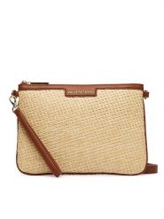 Valentino Torebka Demetra VBS9R917 Beżowy. Brązowe listonoszki damskie Valentino, bez wzorów, z syntetyku, bez dodatków. Za 399.99 zł.