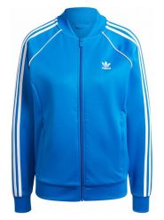 Adidas Bluza w kolorze niebieskim rozmiar: XS. Niebieskie bluzy damskie Adidas, xs, bez wzorów, bez kaptura. Za 140.53 zł.