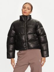 Karl Kani Kurtka zimowa Serif 61760010 Czarny Regular Fit. Czarne kurtki damskie Karl Kani, na zimę, l, bez wzorów, ze skóry, bez kaptura. Za 429.99 zł.