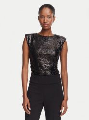Rinascimento Body CFC0130361003 Czarny Slim Fit. Czarne body i gorsety Rinascimento, bez wzorów, z syntetyku. Za 524.99 zł.