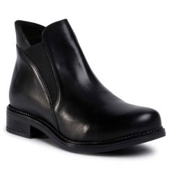 Sztyblety Lasocki. Czarne botki damskie Lasocki, bez obcasa, na płaskiej podeszwie, bez zapięcia. Za 102.99 zł.