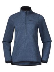 Bergans Bluza polarowa w kolorze granatowym rozmiar: S. Niebieskie bluzy damskie Bergans, s, bez wzorów, z materiału, bez kaptura. Za 158.10 zł.