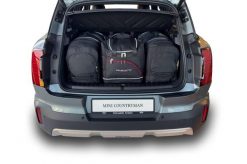 Torby Do Bagażnika Mini Countryman Mhev 2023+ 4Szt Kjust. Czarne torby podróżne KJUST, bez wzorów, z kauczuku. Za 1,214.00 zł.