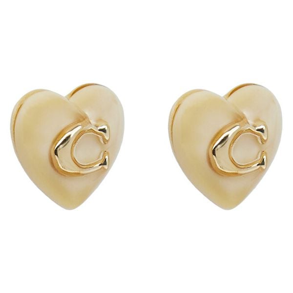 Kolczyki Coach. Żółte kolczyki damskie Coach, złote. Za 229.99 zł.