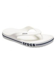 Crocs Japonki w kolorze białym rozmiar: 37/38. Białe klapki damskie Crocs, bez wzorów, bez obcasa, bez zapięcia. Za 93.07 zł.