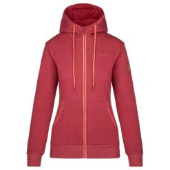 Damska bawełniana bluza z kapturem Kilpi Erry. Czerwone bluzy damskie Kilpi, na jesień, bez wzorów, z bawełny, z kapturem. Za 172.50 zł.
