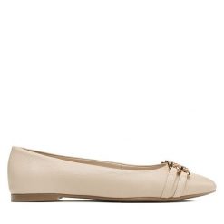 Baleriny Lasocki. Brązowe balerinki damskie Lasocki, bez wzorów. Za 144.99 zł.