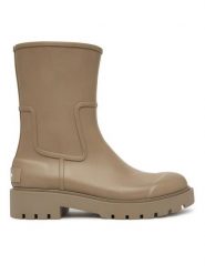 Calvin Klein Jeans Kalosze Mid Rainboot Rubber YW0YW02004 Brązowy. Brązowe kalosze damskie Calvin Klein Jeans, bez wzorów, z jeansu. Za 489.99 zł.