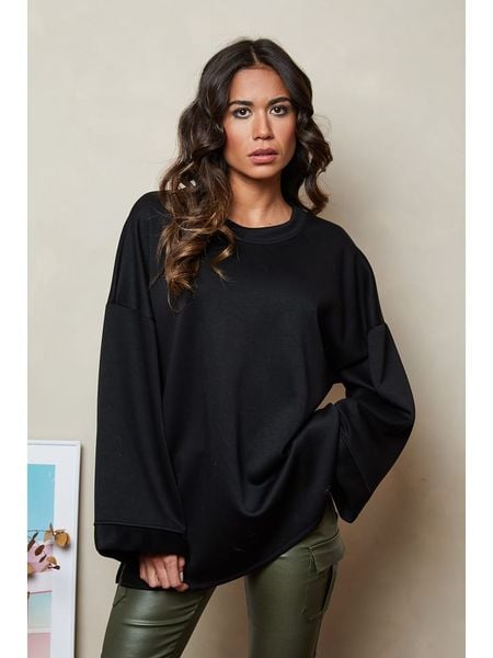 Joséfine Bluza "Ponan" w kolorze czarnym rozmiar: S. Czarne bluzy damskie Joséfine, s, bez wzorów, bez kaptura. Za 118.56 zł.