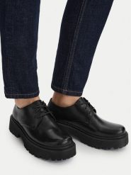 Lasocki Oxfordy CEO-WB-ALESSIA-02 Czarny. Czarne półbuty damskie Lasocki, bez wzorów, ze skóry, bez obcasa, bez zapięcia. Za 199.99 zł.