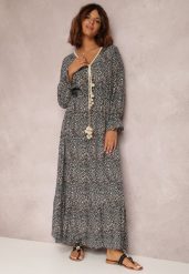Czarna Sukienka Endomela. Czarne sukienki damskie Renee, bez wzorów, boho, bez ramiączek. W wyprzedaży za 59.49 zł.