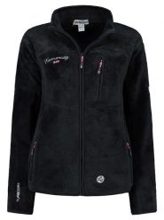 Geographical Norway Kurtka polarowa "Tamoureuse" w kolorze czarnym rozmiar: XL. Czarne kurtki damskie Geographical Norway, xl, bez wzorów, z polaru, bez kaptura. Za 108.45 zł.