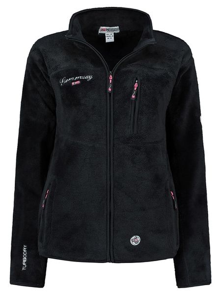 Geographical Norway Kurtka polarowa "Tamoureuse" w kolorze czarnym rozmiar: XL. Czarne kurtki damskie Geographical Norway, xl, bez wzorów, z polaru, bez kaptura. Za 131.12 zł.