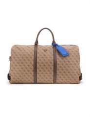 Guess Torba podróżna w kolorze beżowym - 60 x 32 x 28 cm rozmiar: onesize. Brązowe torby podróżne Guess, z aplikacjami, z materiału. Za 724.78 zł.