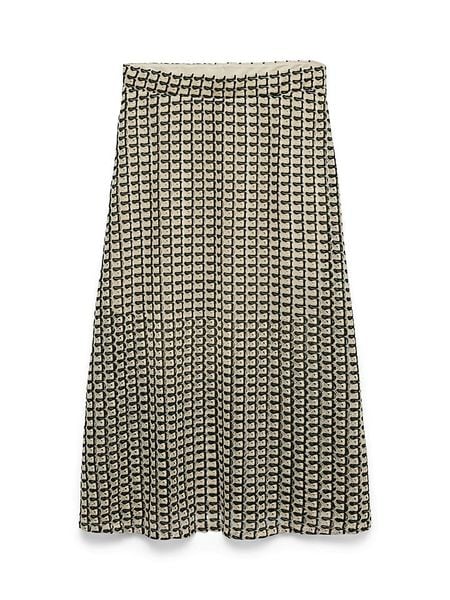 Vero Moda Spódnica w kolorze beżowo-czarnym rozmiar: XL. Brązowe spódnice damskie Vero Moda, xl, bez wzorów, midi. Za 119.95 zł.