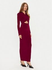 Bardot Sukienka wieczorowa Reno 58742DB Czerwony Slim Fit. Czerwone sukienki damskie Bardot, bez wzorów, z syntetyku, wizytowe, bez ramiączek. Za 349.99 zł.