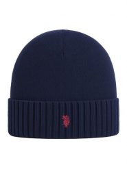 U.S. Polo Assn. Czapka w kolorze granatowym rozmiar: onesize. Niebieskie czapki damskie U.S. Polo Assn., bez wzorów, z kaszmiru. Za 130.81 zł.