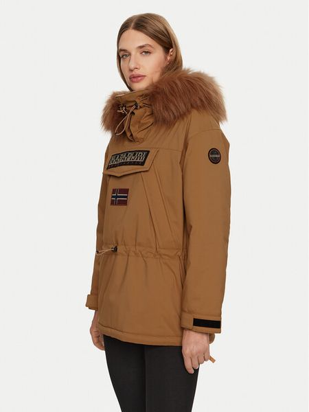 Napapijri Kurtka anorak Skidoo W 2.0 NP0A4I5F Brązowy Regular Fit. Brązowe kurtki damskie Napapijri, s, bez wzorów, z syntetyku, bez kaptura. Za 1,459.00 zł.